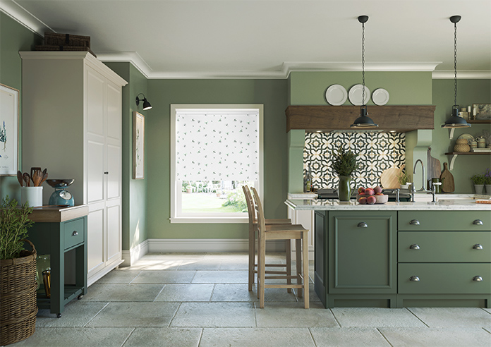 Bumble Bees, Wing Green - Roller Blind - Image 8